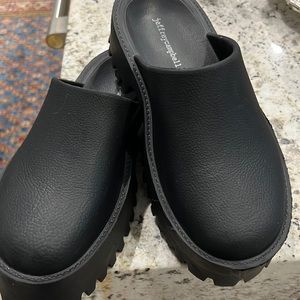 Jeffrey Campbell black clogs - size 8